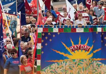 Hobart May Day Banner Parade and BBQ