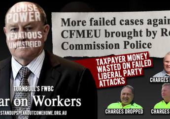 More failed cases against CFMEU brought by Royal Commission Police