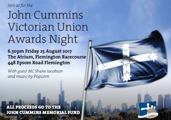 John Cummins Victorian Union Award Night 2017