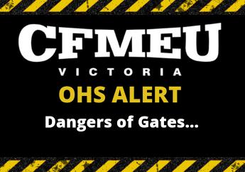 OHS Alert – Danger of gates…
