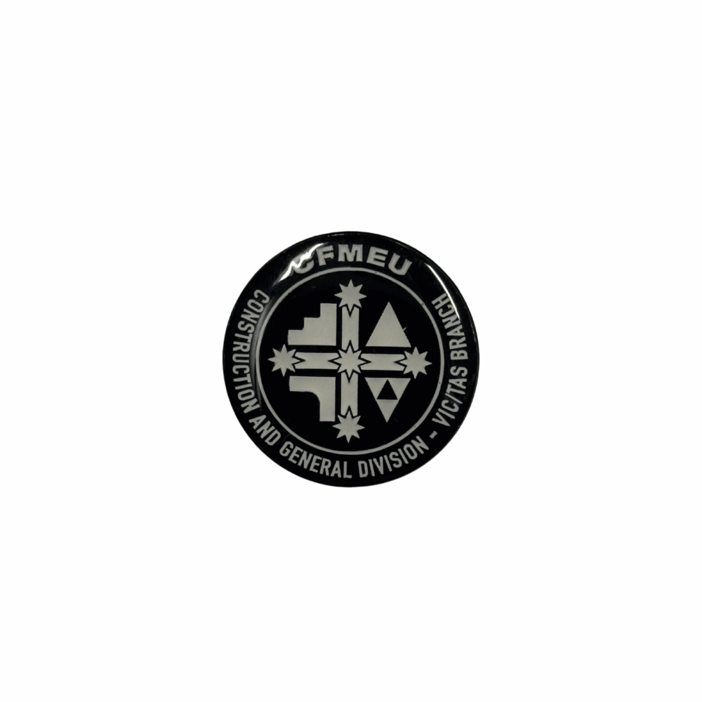 CFMEU ROUND LOGO PIN