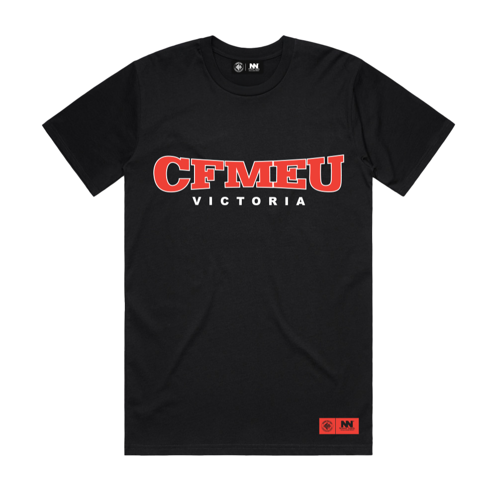 CFMEU Red Logo Signature Tee - NoWear Supply