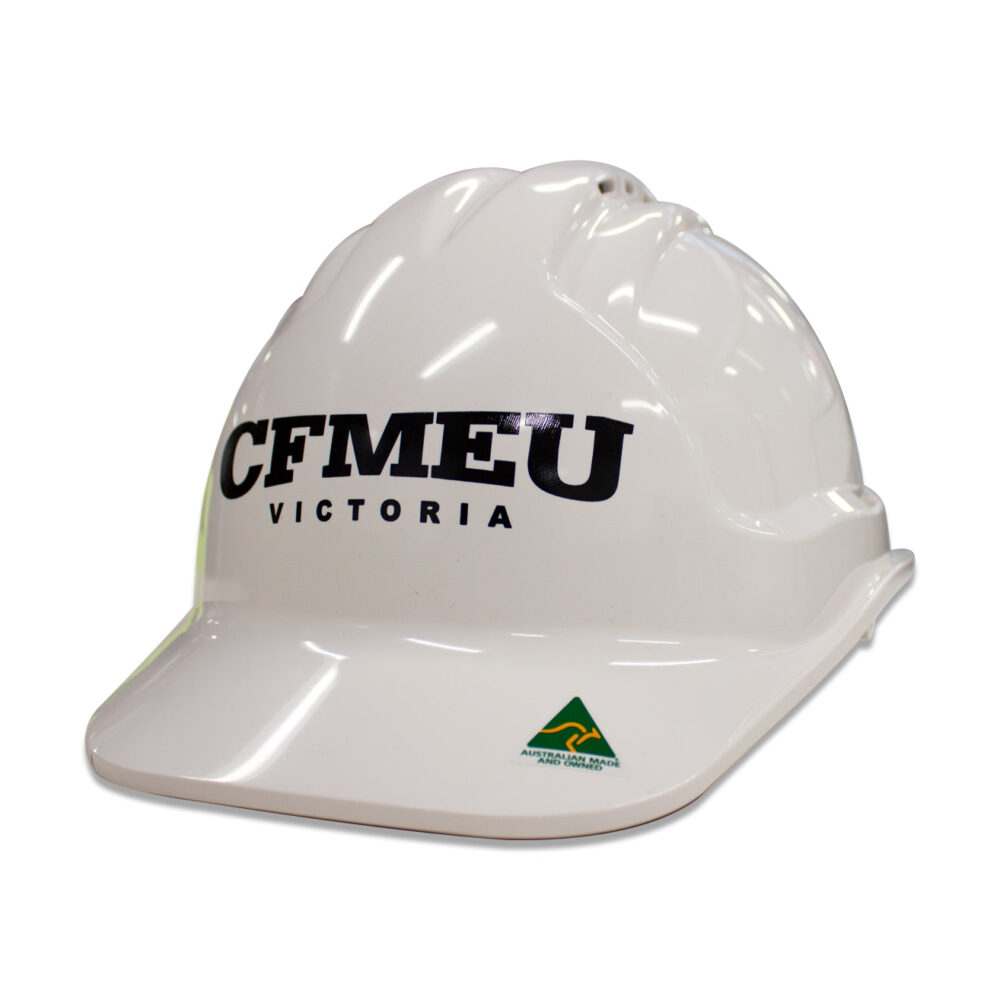 CFMEU HARD HAT - WHITE
