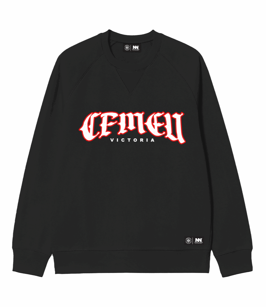 IPWS Red Logo Black Crew Neck - NoWear Supply