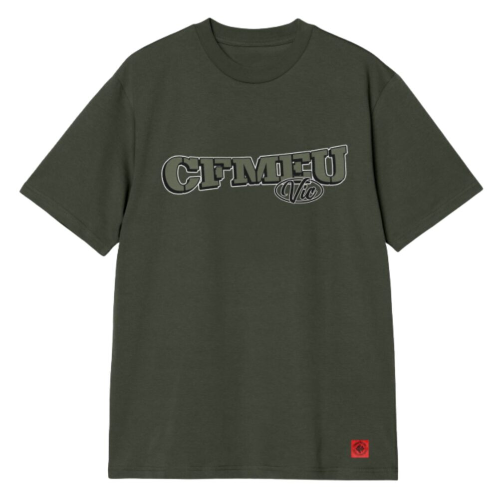 City Strength Olive Premium Heavy Weight Tee (NoWear Supply)